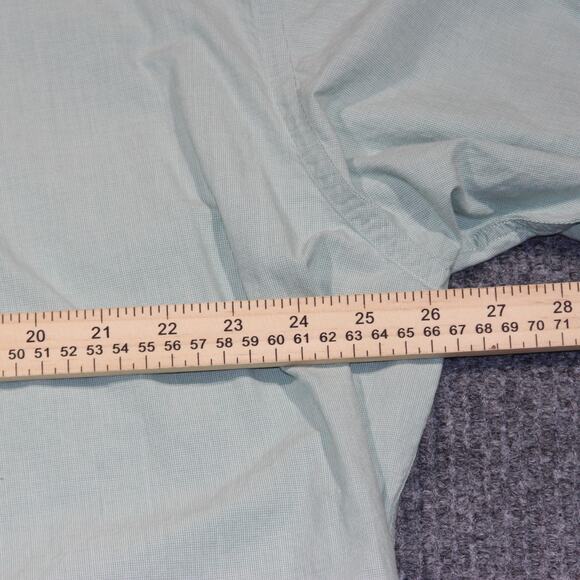 Vintage Brooks Brothers Sport Shirt Mens XL Mint Green Timeless Luxury Pin Check - Picture 6 of 7